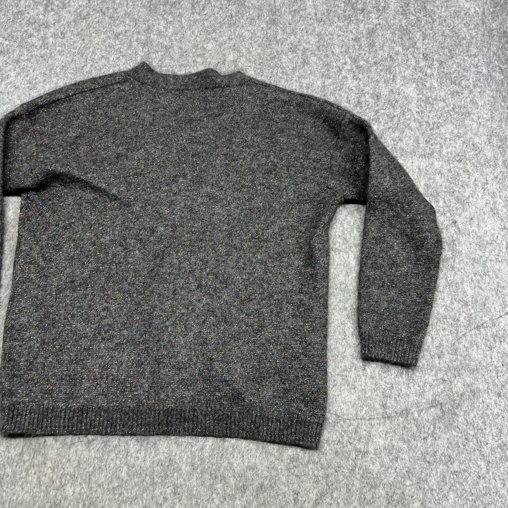 Jucca Sweater Womens Small Gray Mohair Blend V Neck Knit Pullover Made Italy‎ - Picture 13 of 16